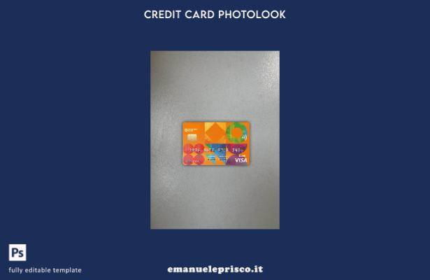 modello frontale photolook con carta visto bancario Croazia Podravska in stile v